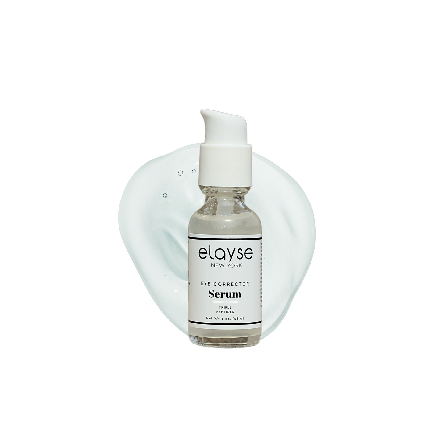 Elayse Advanced Eye Corrector Serum - Triple Peptide Formula, Reduces Dark Circles & Puffiness, Firms & Smooths Fine Lines, Hydrating & Fast-Absorbing - 0.5oz