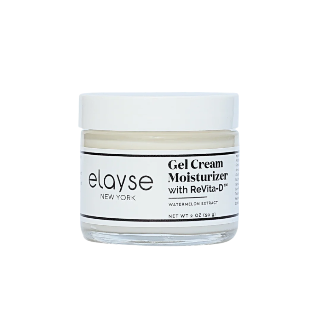 Elayse Premium ReVita-D™ Gel Cream Moisturizer - Multi-Benefit Anti-Aging Formula, Hydrating & Firming, Reduces Fine Lines & Wrinkles, Lightweight & Fast-Absorbing - 2oz