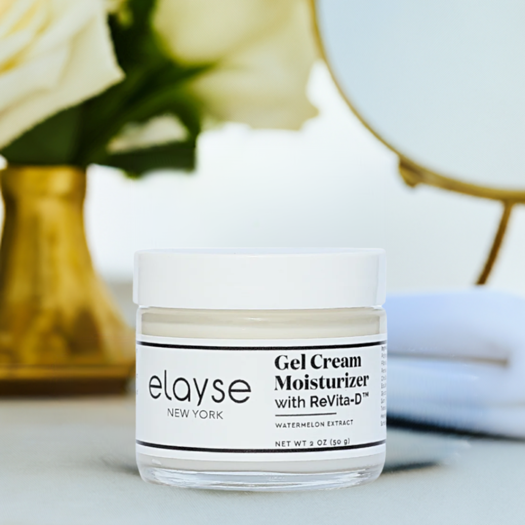 Elayse Premium ReVita-D™ Gel Cream Moisturizer - Multi-Benefit Anti-Aging Formula, Hydrating & Firming, Reduces Fine Lines & Wrinkles, Lightweight & Fast-Absorbing - 2oz