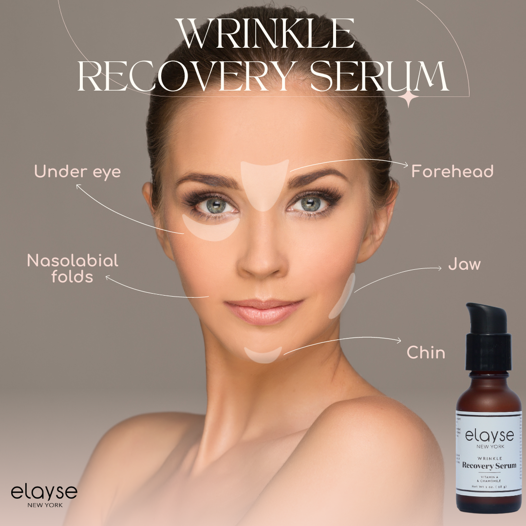 Elayse Wrinkle Recovery Serum - 1oz, Anti-Aging Retinol Serum with CoQ10, Bakuchiol, Vitamin E & Sunflower Seed Oil, Smooths Fine Lines, Firms Skin, Enhances Radiance