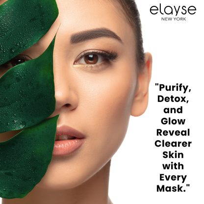 Elayse Detoxifying Charcoal Mask - Infused with Activated Charcoal, Kaolin Clay & Antioxidants, Removes Impurities, Excess Oil & Toxins, Ideal for Oily & Acne-Prone Skin, 100% Vegan & Cruelty-Free