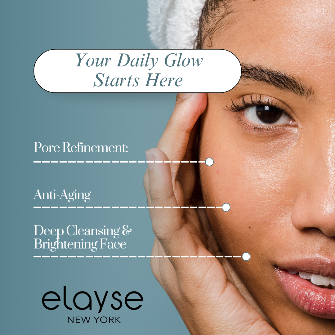 Elayse Premium Glycolic Cleanser - Refreshing and Smoothing Formula, Deep Exfoliating Face Wash, Reduces Fine Lines & Uneven Texture, Brightens & Hydrates Skin - 8oz