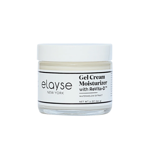 Elayse Premium ReVita-D™ Gel Cream Moisturizer - Multi-Benefit Anti-Aging Formula, Hydrating & Firming, Reduces Fine Lines & Wrinkles, Lightweight & Fast-Absorbing - 2oz