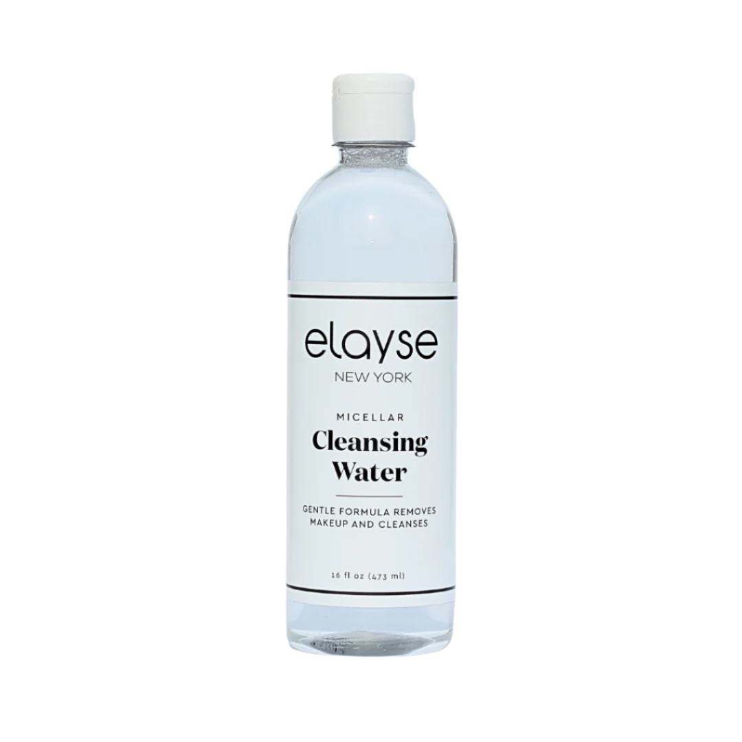 Elayse Micellar Cleansing Water - Gentle & Effective Makeup Remover, Hydrating & Refreshing Formula, Suitable for All Skin Types, No-Rinse, Paraben-Free - 6oz