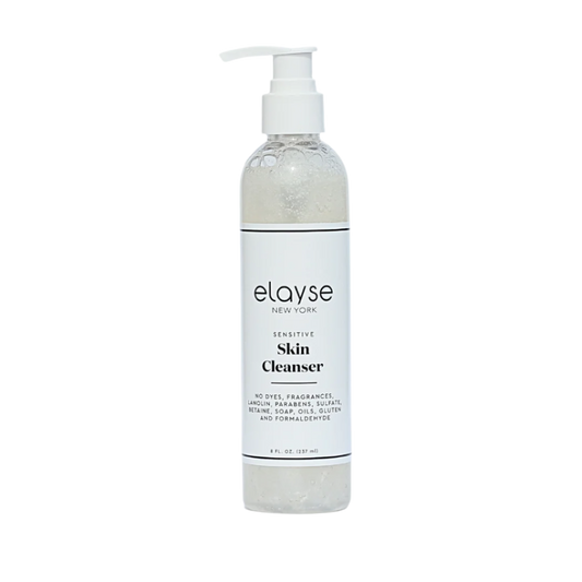 Elayse Sensitive Skin Cleanser - Gentle and Soothing Formula, Hydrating & Non-Irritating, Ideal for Sensitive Skin, Fragrance-Free, Paraben-Free - 8oz