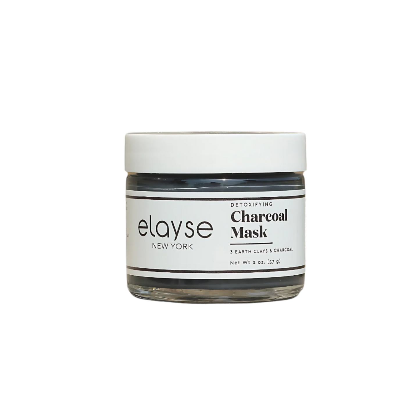 Elayse Detoxifying Charcoal Mask - Infused with Activated Charcoal, Kaolin Clay & Antioxidants, Removes Impurities, Excess Oil & Toxins, Ideal for Oily & Acne-Prone Skin, 100% Vegan & Cruelty-Free