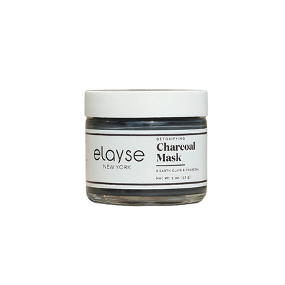 Elayse Detoxifying Charcoal Mask - Infused with Activated Charcoal, Kaolin Clay & Antioxidants, Removes Impurities, Excess Oil & Toxins, Ideal for Oily & Acne-Prone Skin, 100% Vegan & Cruelty-Free