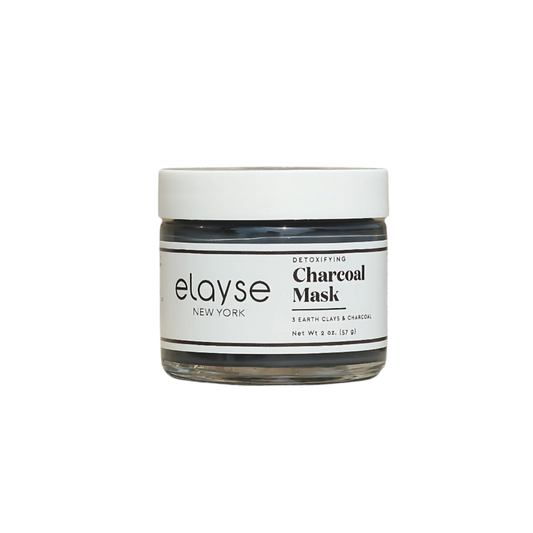 Elayse Detoxifying Charcoal Mask - Infused with Activated Charcoal, Kaolin Clay & Antioxidants, Removes Impurities, Excess Oil & Toxins, Ideal for Oily & Acne-Prone Skin, 100% Vegan & Cruelty-Free