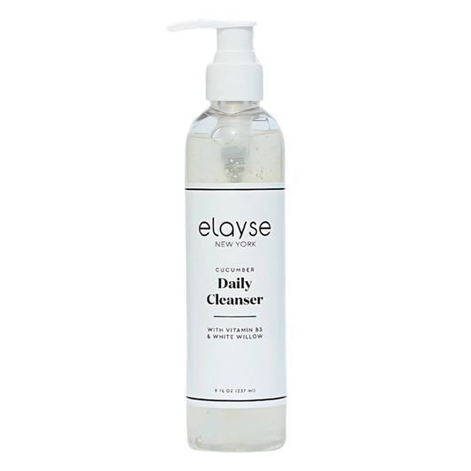 Elayse Hydrating Cucumber Daily Cleanser - Gentle Foaming Face Wash with Botanical Extracts, Purifies & Balances Skin, Refreshing & Soothing Formula - 8oz