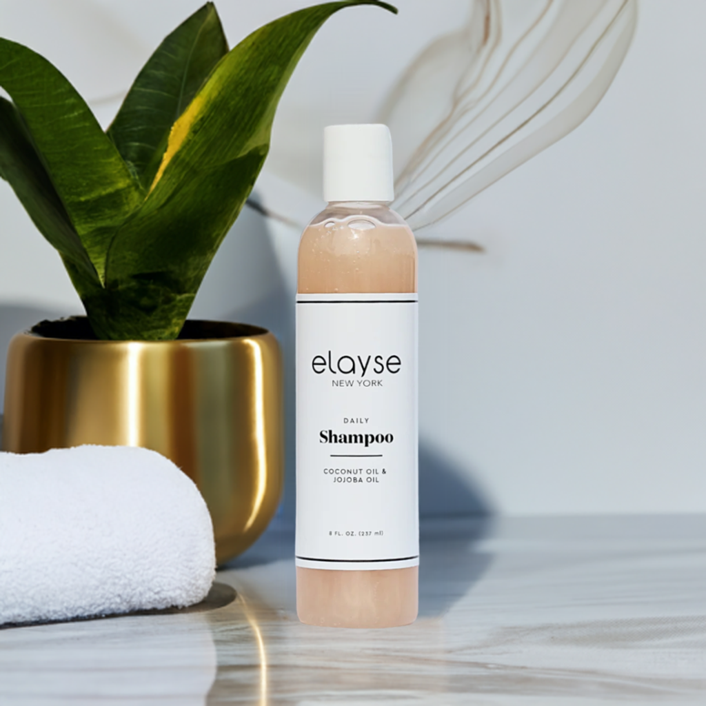 Elayse Daily Shampoo - Nourishing and Purifying Formula, Deep Cleansing & Hydrating, Sulfate-Free, Suitable for All Hair Types, Adds Shine & Softness - 8oz