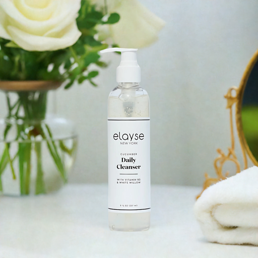 Elayse Hydrating Cucumber Daily Cleanser - Gentle Foaming Face Wash with Botanical Extracts, Purifies & Balances Skin, Refreshing & Soothing Formula - 8oz