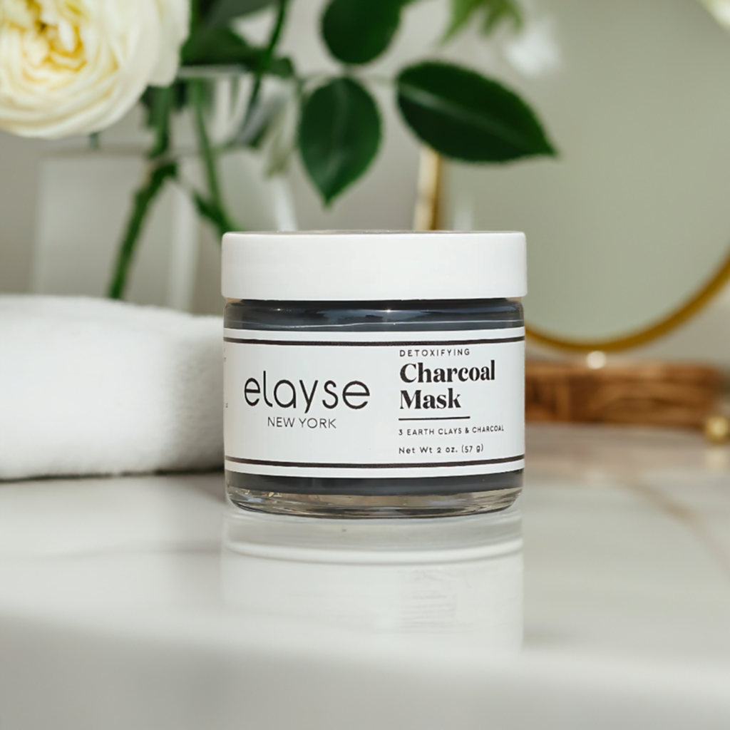 Elayse Detoxifying Charcoal Mask - Infused with Activated Charcoal, Kaolin Clay & Antioxidants, Removes Impurities, Excess Oil & Toxins, Ideal for Oily & Acne-Prone Skin, 100% Vegan & Cruelty-Free