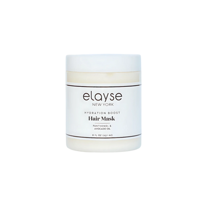 Elayse Hydration Boost Hair Mask - Deep Conditioning Treatment, Intense Moisture & Repair, Nourishes & Softens, Reduces Frizz & Adds Shine, Suitable for All Hair Types - 8oz