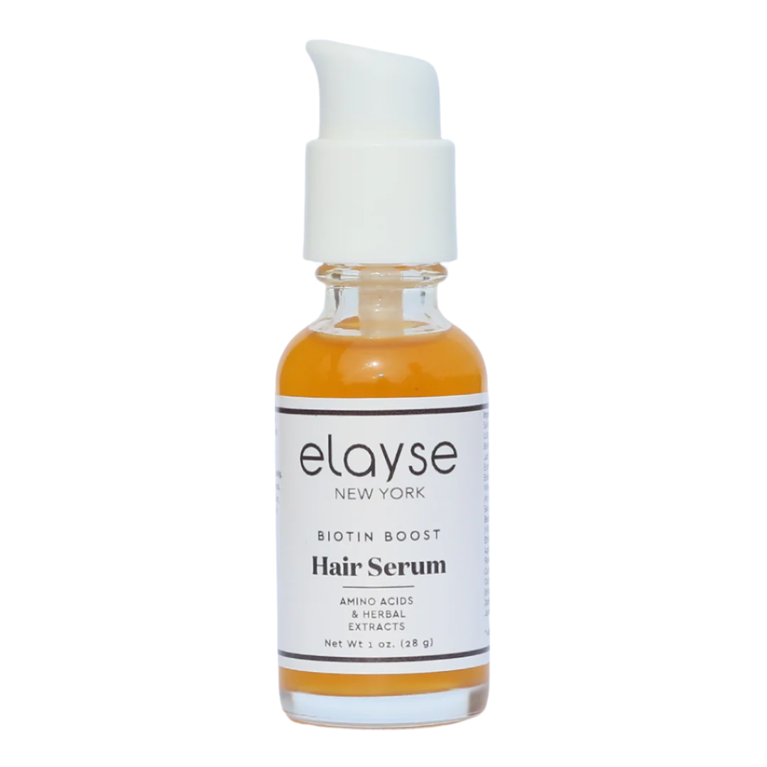 Elayse Biotin Boost Hair Serum - Intensive Growth & Strengthening Formula, Infused with Biotin & Natural Extracts, Ideal for Thicker, Fuller, and Healthier-Looking Hair - 1oz